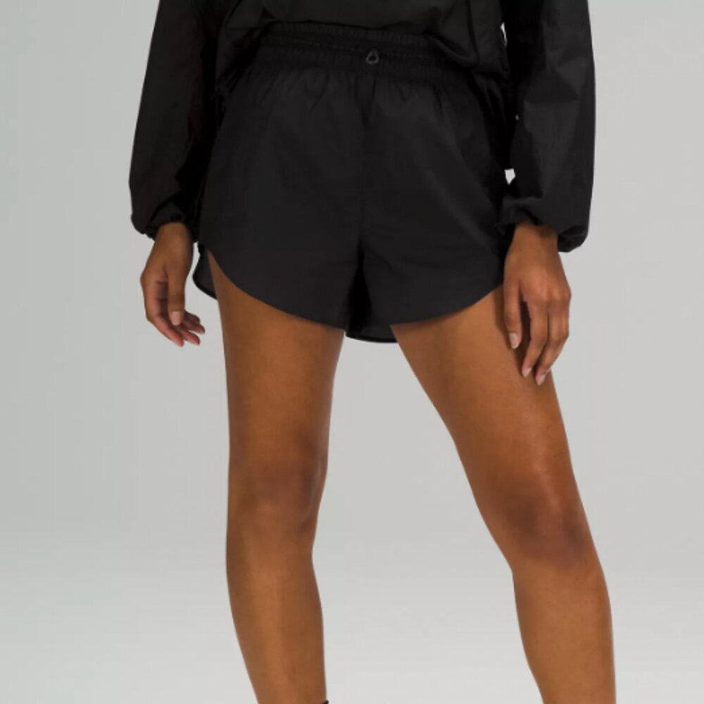 Unlined Black Lululemon Shorts - Step Out High Rise Short